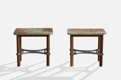 Novo Rumo, tables d'appoint, Wood, métal, marbre, Brésil, années 1960