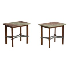 Novo Rumo, tables d'appoint, Wood, métal, marbre, Brésil, années 1960