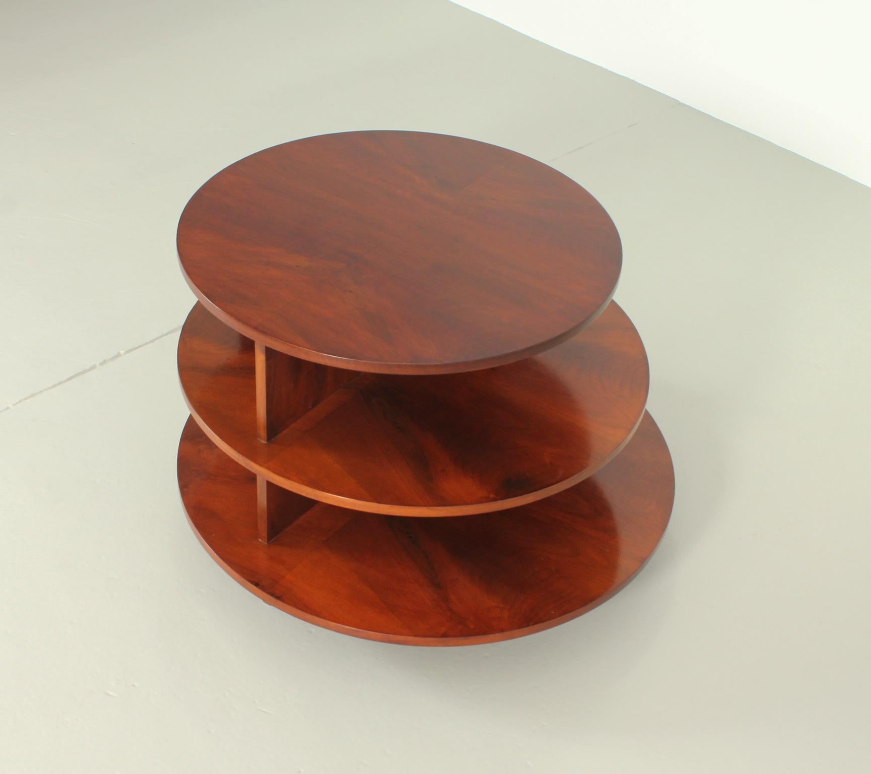Walnut Novocomun Table by Giuseppe Terragni