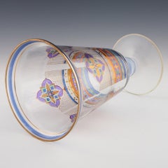 Novy Bor Art Deco Gilded Goblet c1940