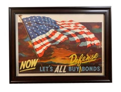 "Now Let's All Buy Defense Bonds" Vintage Poster by Gary Orr, 1950