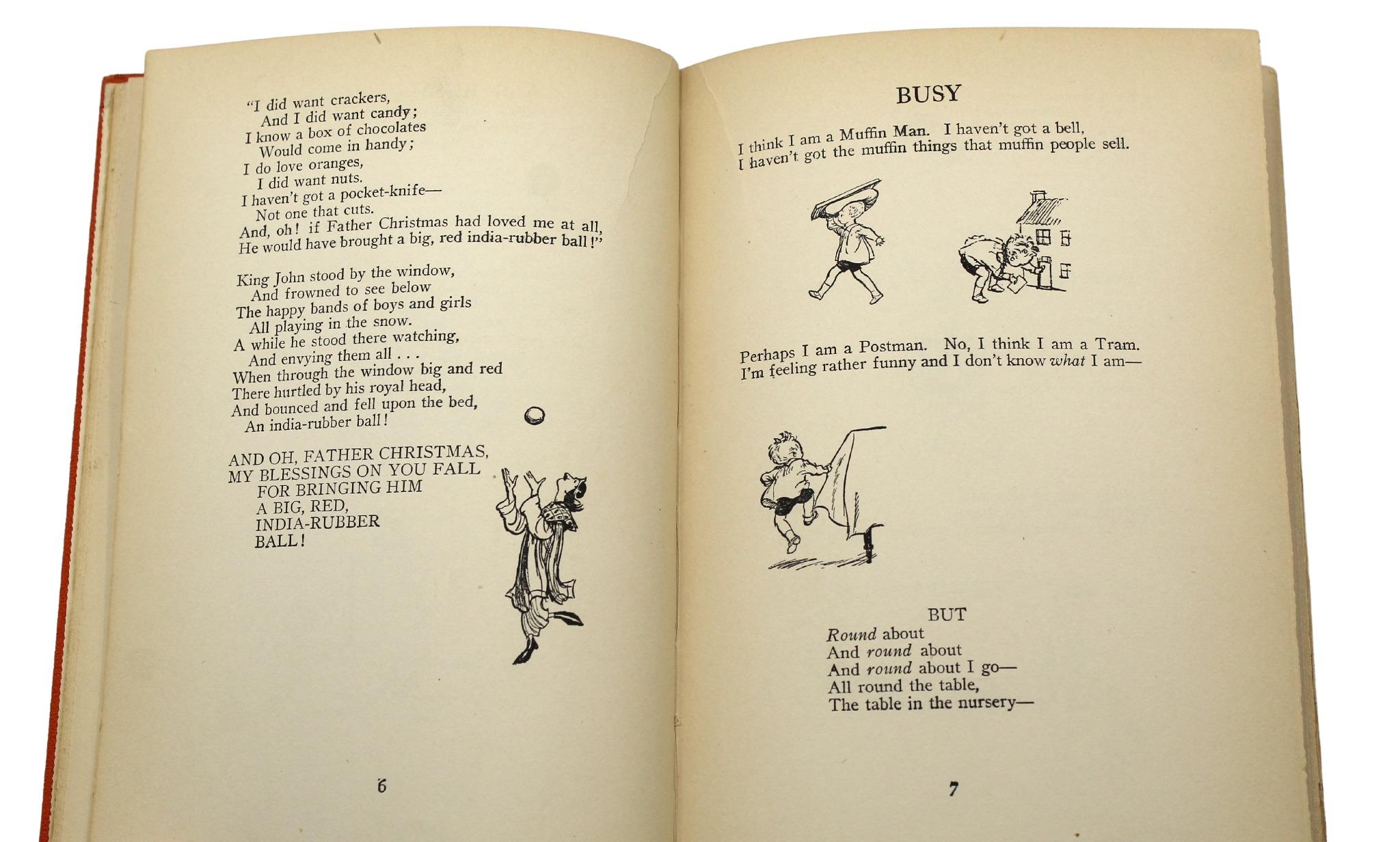 Now We Are Six by A.A. Milne, Illustrated by Ernest Shephard, First US Trade Ed. 5