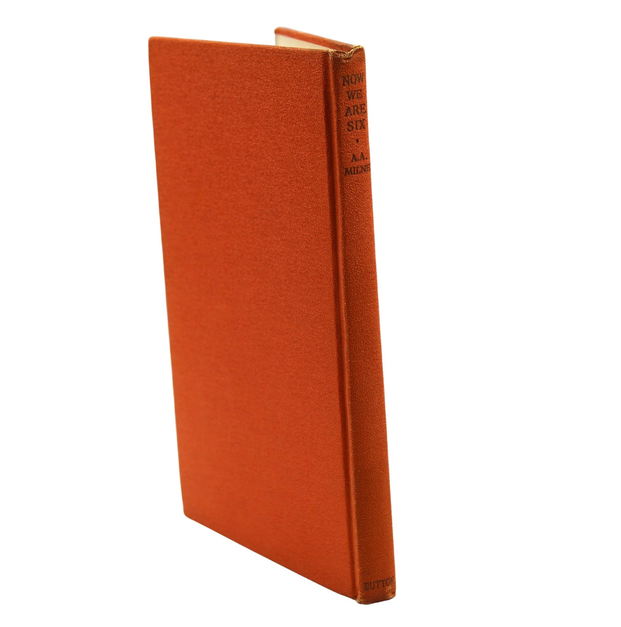 Leather Now We Are Six by A.A. Milne, Illustrated by Ernest Shephard, First US Trade Ed.