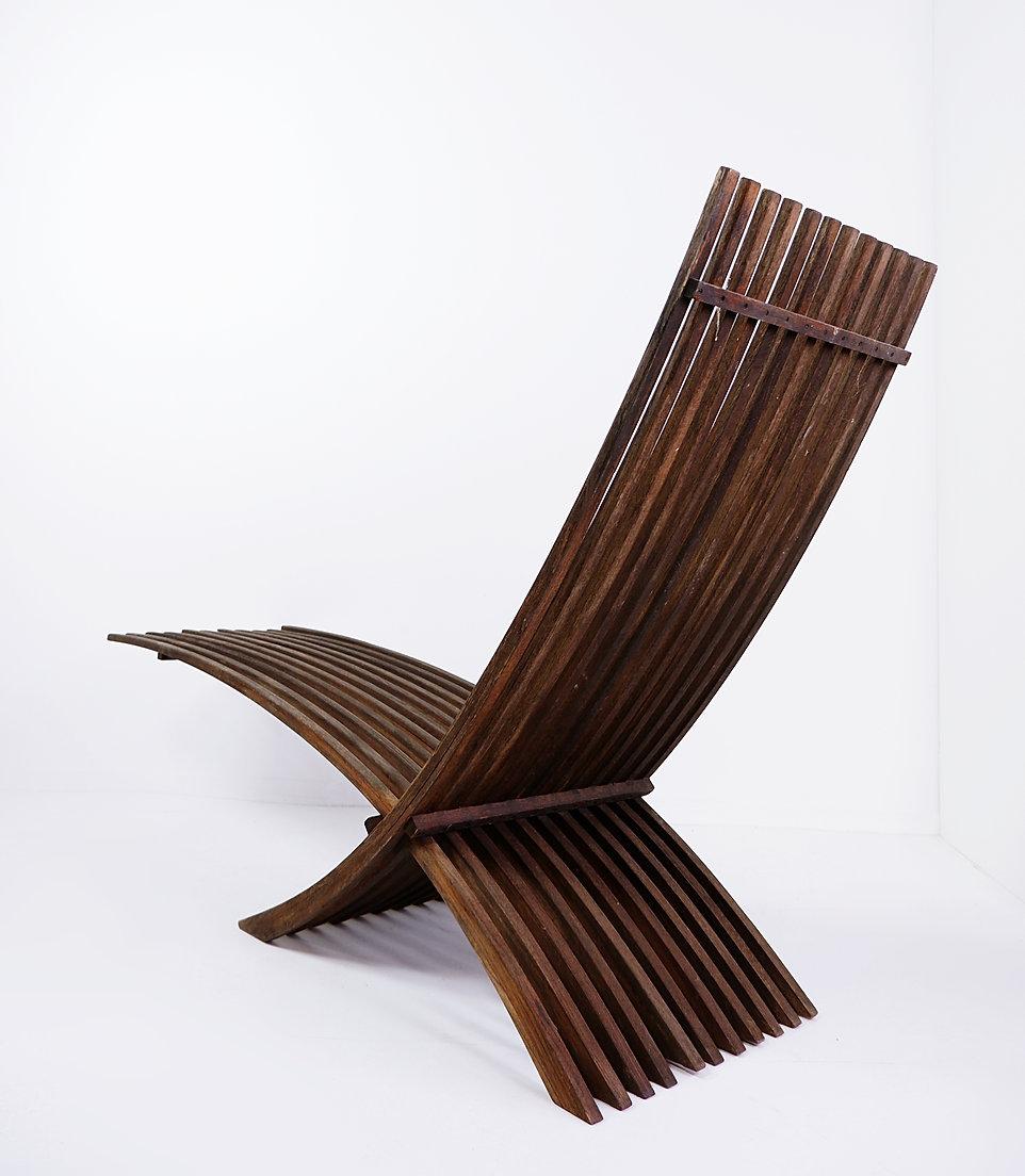 Silla de teca 'Nozib' de Nils-Ole Zib para Bergafor - 20º aniversario Sueco en venta