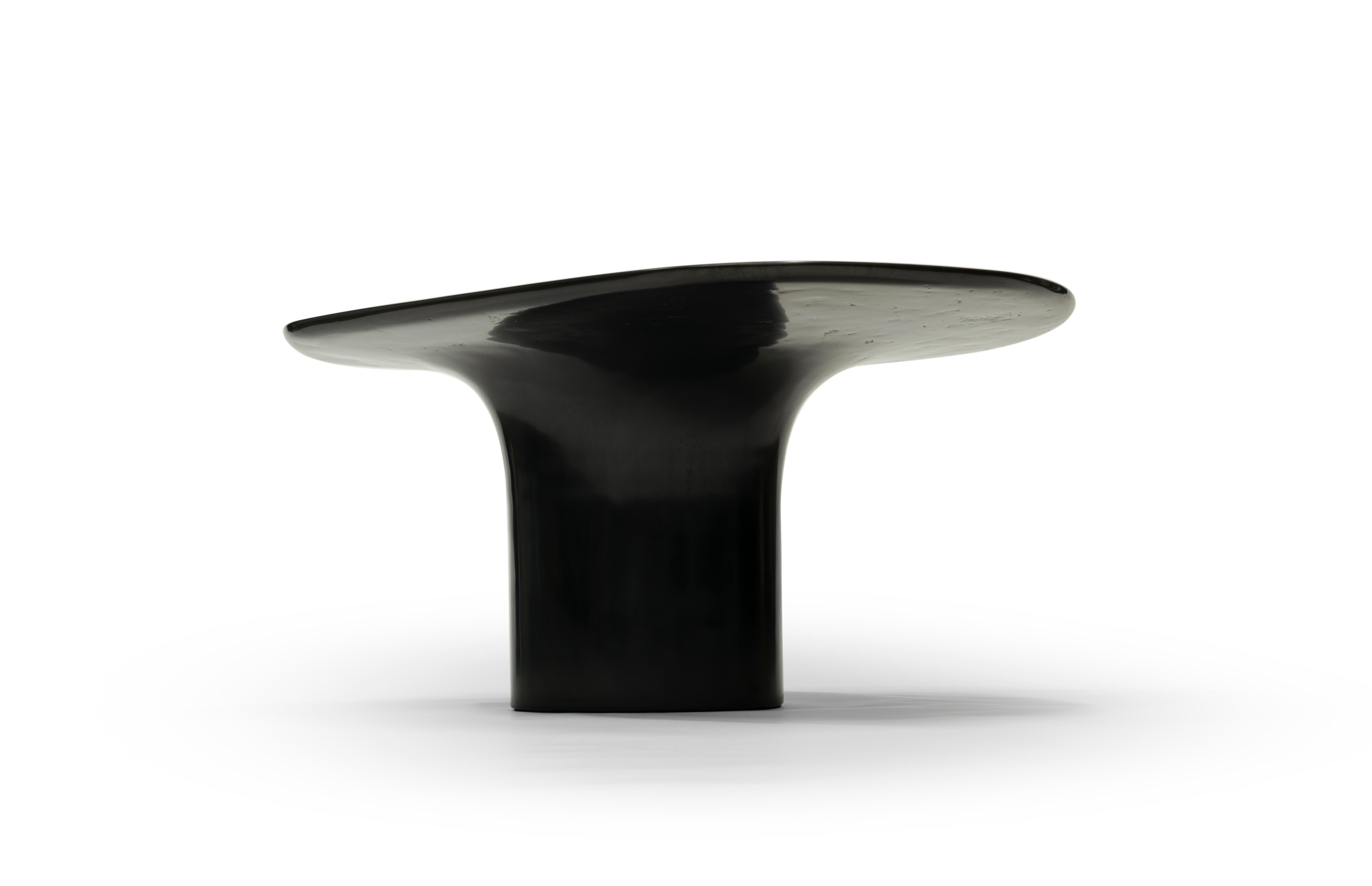 franz designer black low coffee table