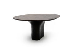 NR Copper V2, 21st Century Sculptured Liquid Oxidized Copper Oval Coffee Table