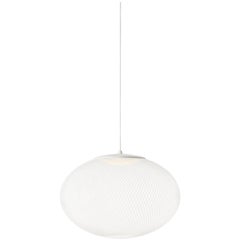 NR2 Medium White Suspension Lamp with Integrated LED by Bertjan Pot for Moooi
