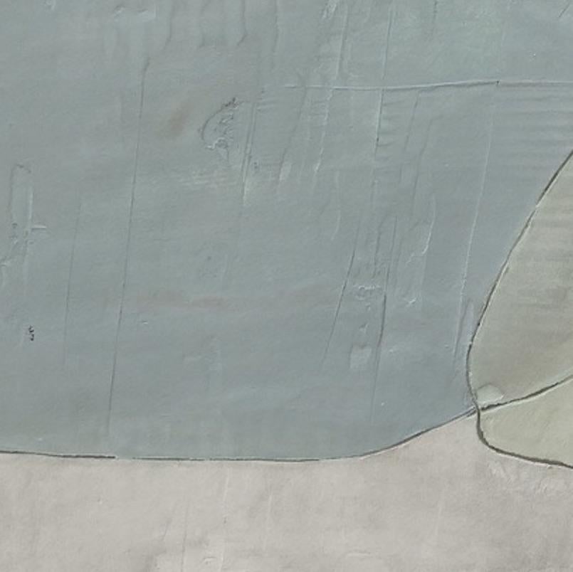 Abraçada - 21. Jahrhundert, Abstrakte Kunst, Zement auf Holz, Erdtöne (Geometrische Abstraktion), Painting, von Núria Guinovart