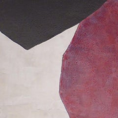 Dins i no Fora - 21st Century, Abstract Art, Cement on Wood, Earth Tones