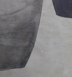 Formes Suspeses - 21° secolo, Arte astratta, Cemento su legno, Toni della terra