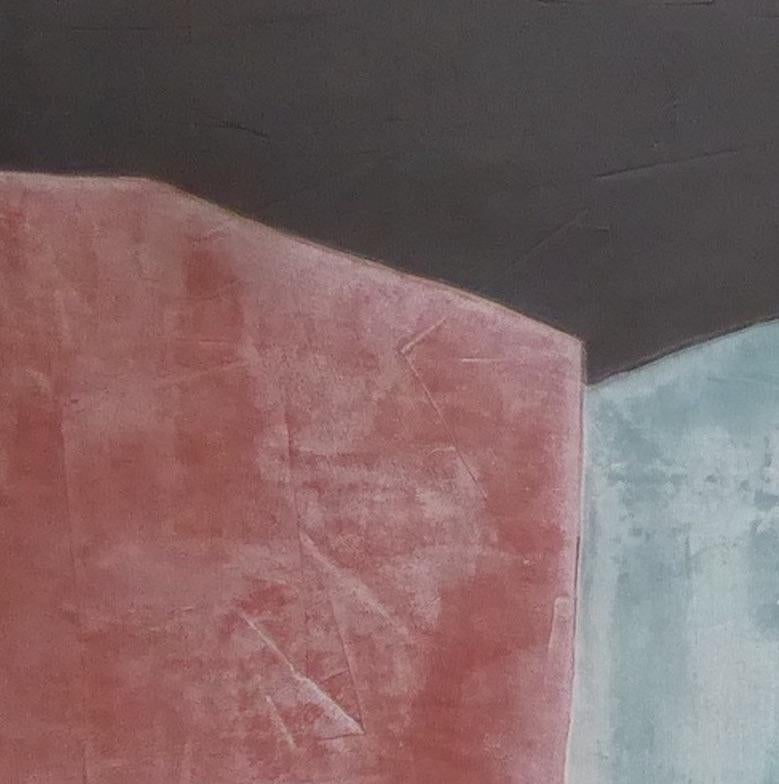 Harmonisch - 21. Jahrhundert, Abstrakte Kunst, Zement auf Holz, Erdtöne (Geometrische Abstraktion), Painting, von Núria Guinovart