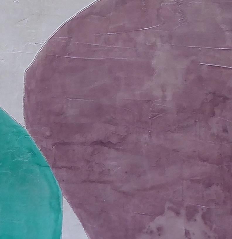 Iniciar - Siglo XXI, Arte Abstracto, Cemento sobre Madera, Tonos Tierra - Painting Geométrico abstracto de Núria Guinovart