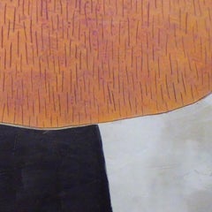 Malgrat Tot, Subtilesa - 21e siècle, art abstrait, ciment sur bois, tons de terre