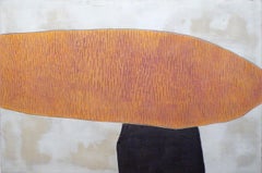 Le Malgrat Tot, Subtilesa - 21e siècle, art abstrait, ciment sur bois, tons terreux