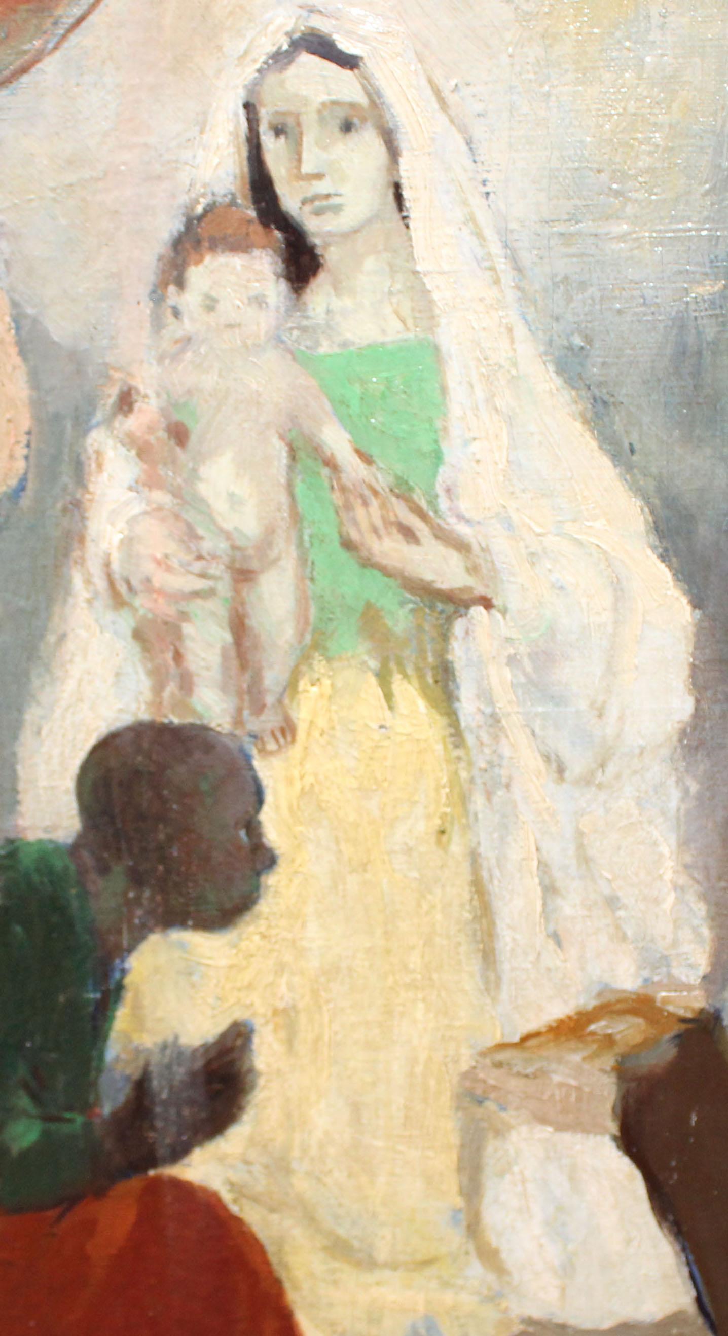 Óleo sobre tela - Escena bíblica For Sale 1