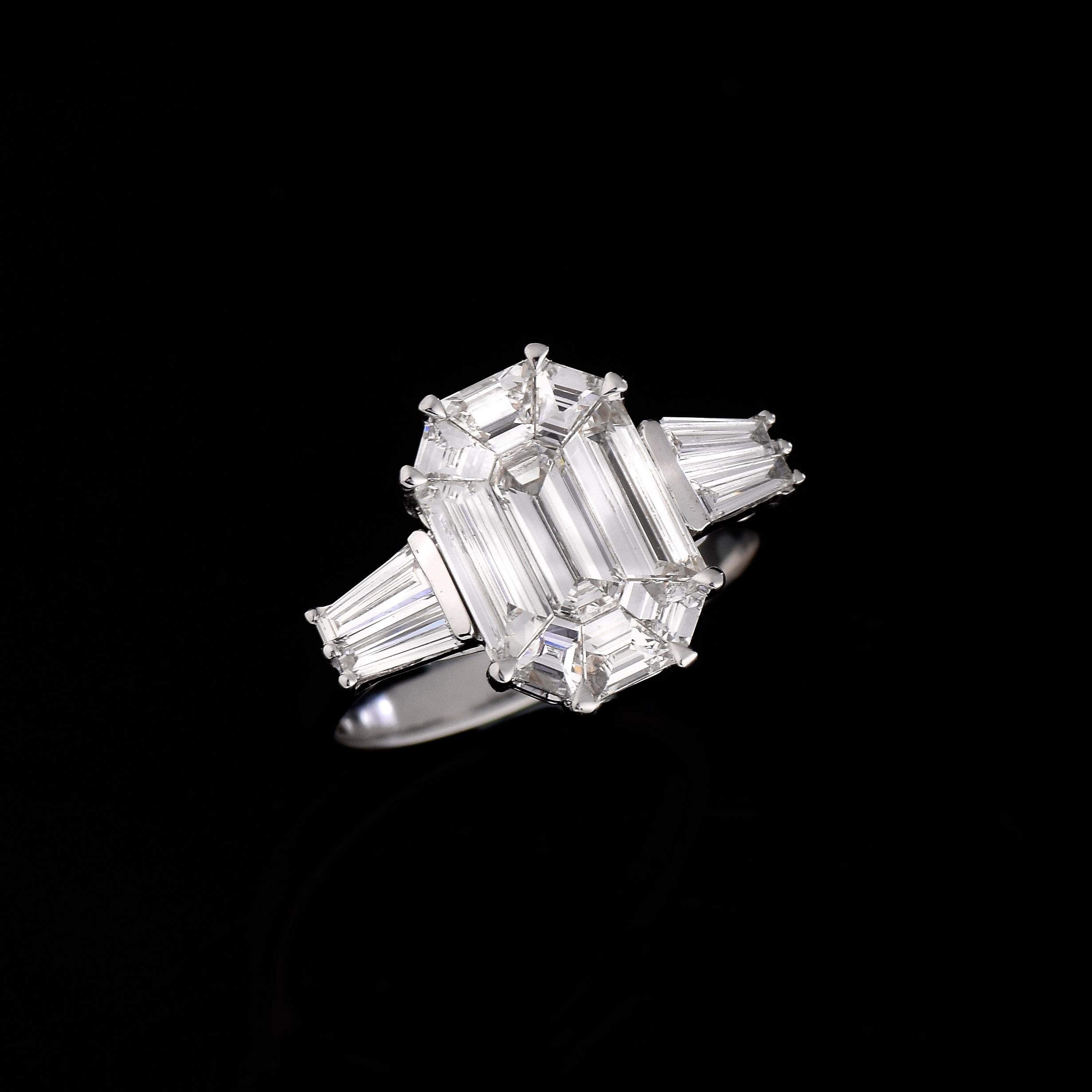 Women's or Men's *NRP* IGI 18K 1.66 Ct EG VVS Diamond Antique Art Deco Style Engagement Ring