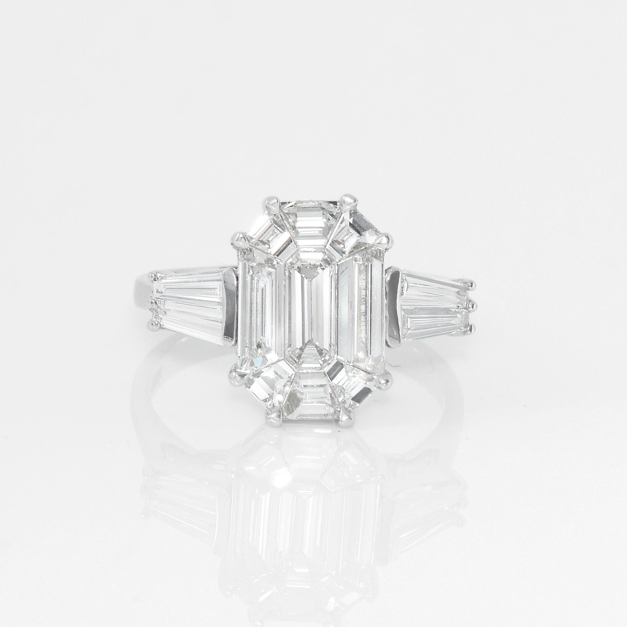 *NRP* IGI 18K 1.66 Ct EG VVS Diamond Antique Art Deco Style Engagement Ring 5