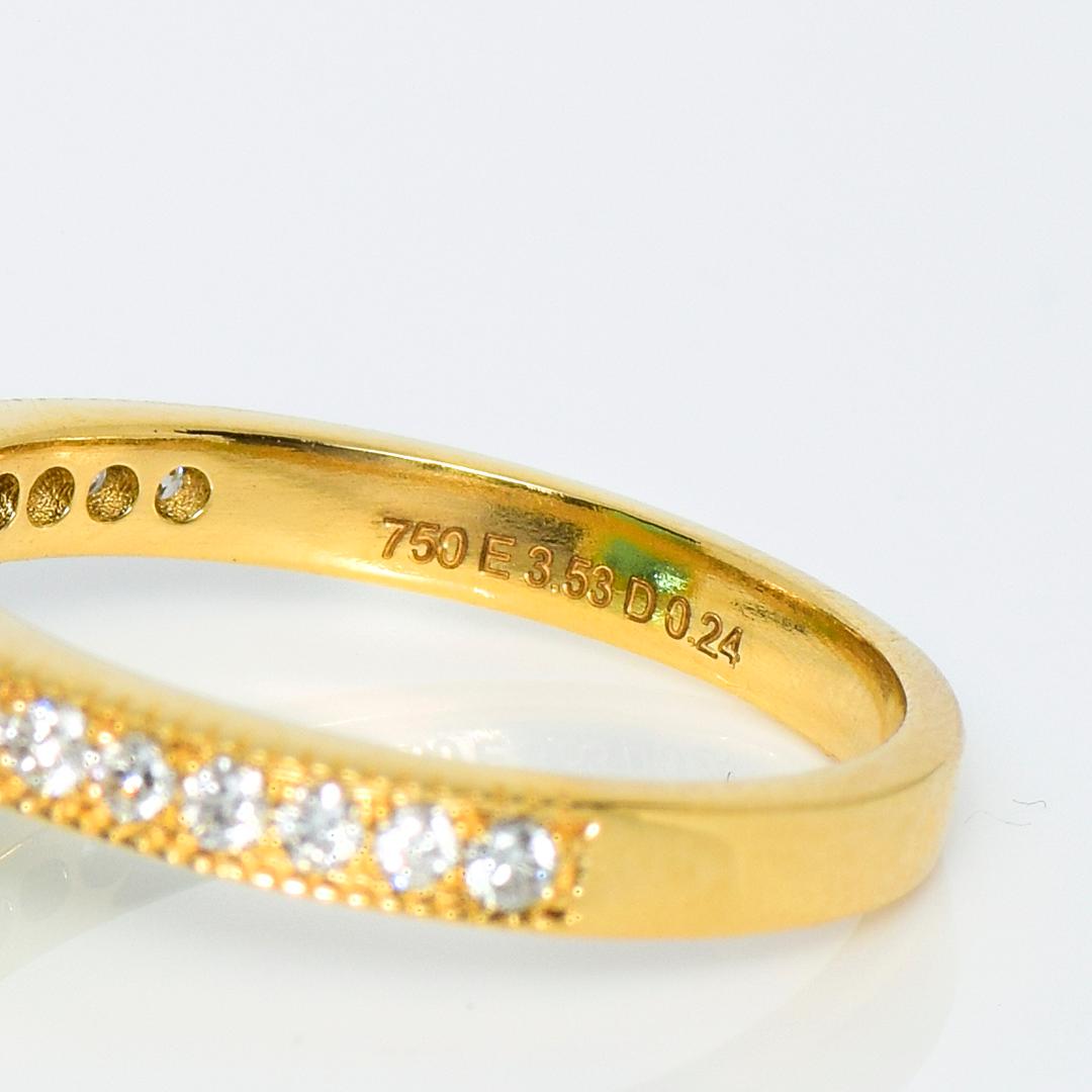IGI 18K Yellow Gold 3.53 Ct Emerald Antique Art Deco Engagement Ring For Sale 6