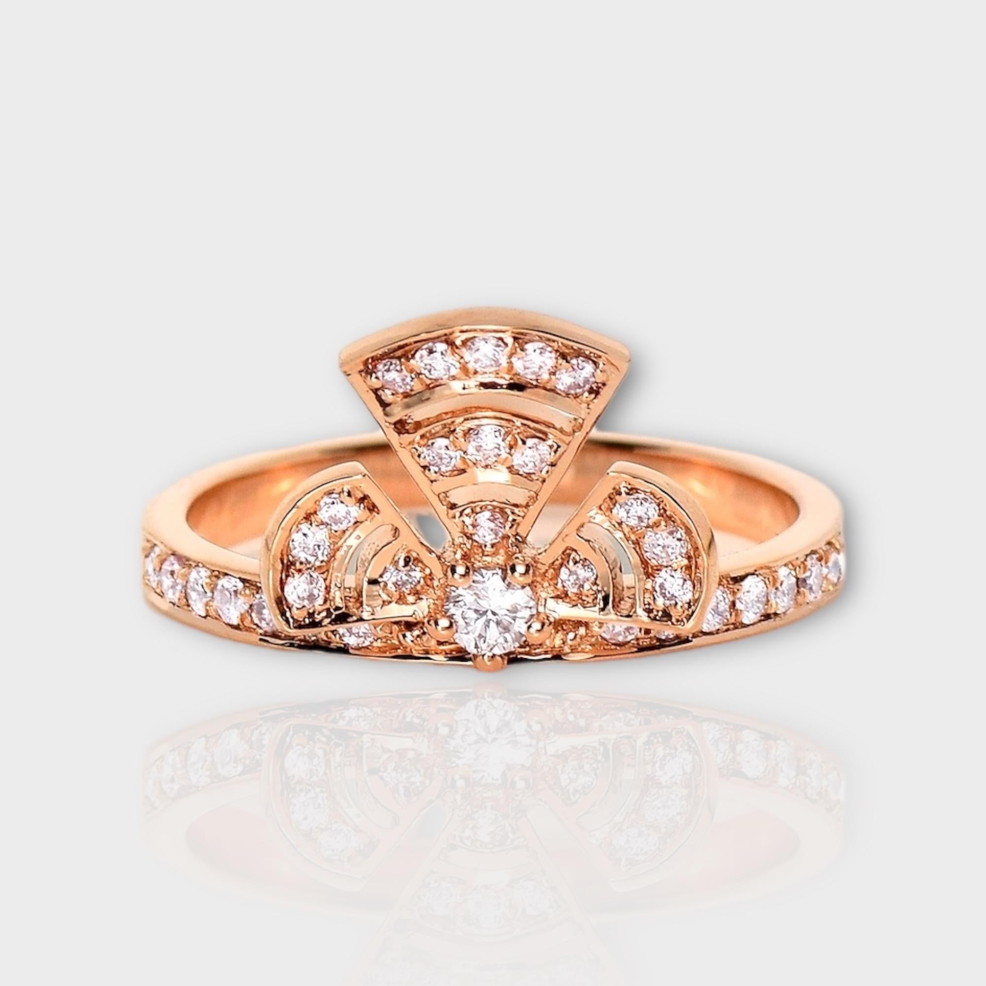 *IGI 14K 0.30 ct Natural Pink Diamonds Art Deco Design Engagement Ring*

This band features a stunning design with an art deco crafted from 14K rose gold. It is set with natural pink diamonds weighing 0.30 carats.

This ring features colorful