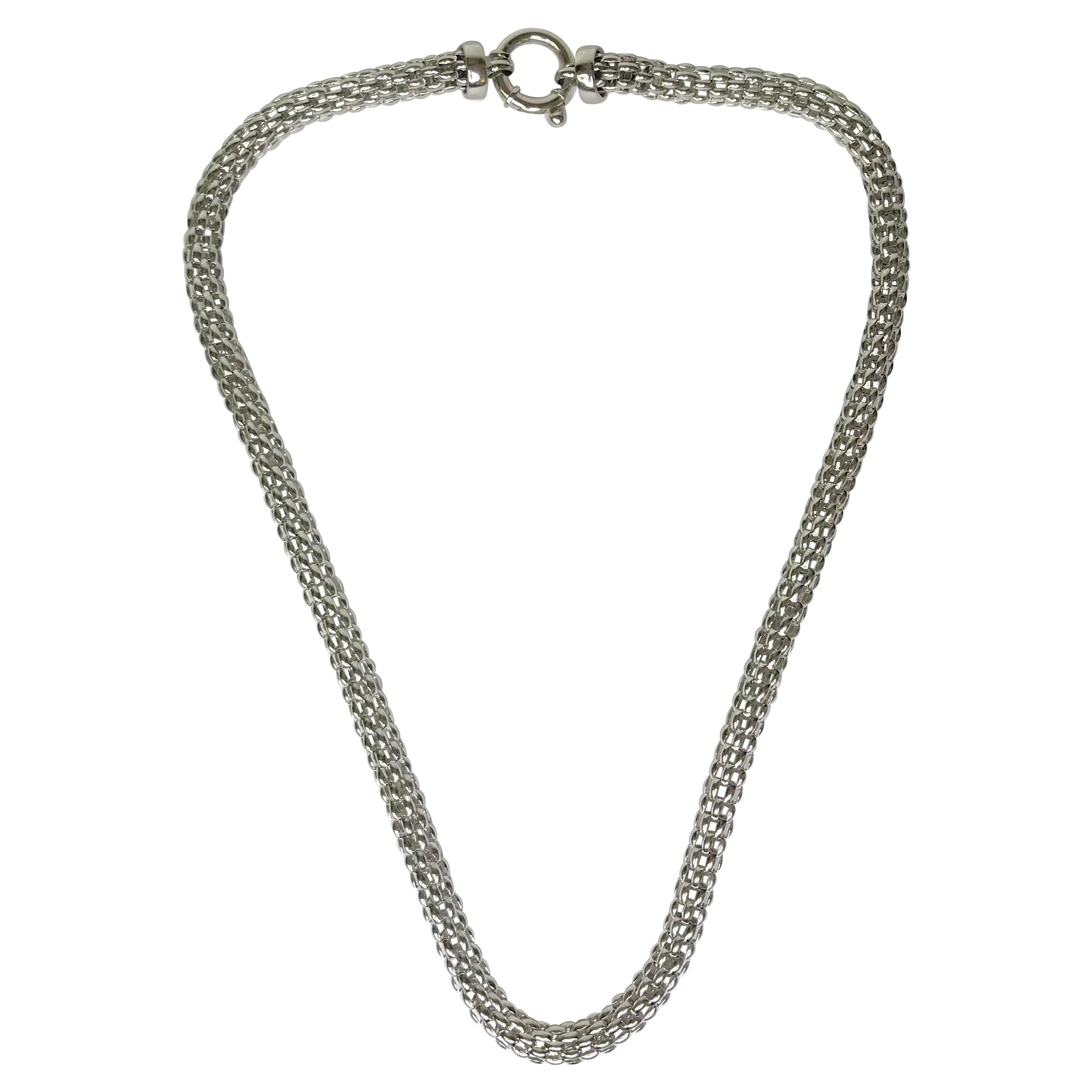 N.S. Friedman Sterling Silver Necklace For Sale