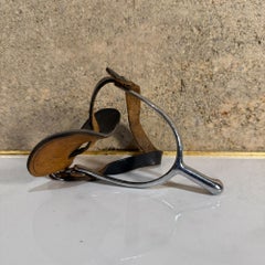 N.S. Meyer Horse Spur Leather Strap Military Buckle Equestrian Tack Vintage