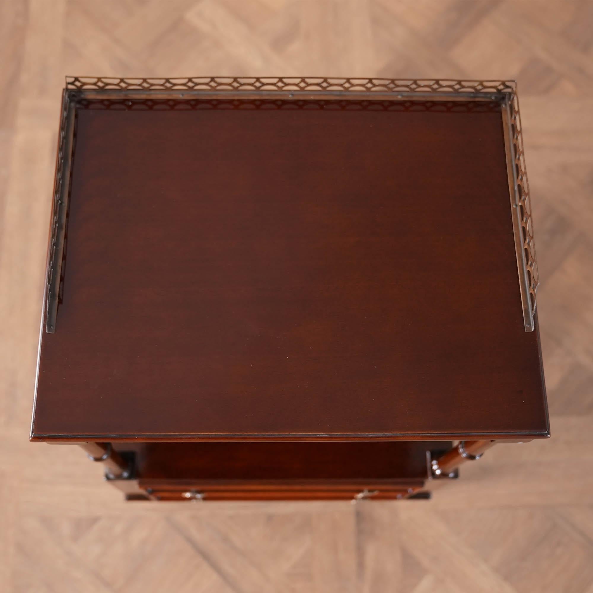 NSI132 Two Drawer End Table For Sale 4