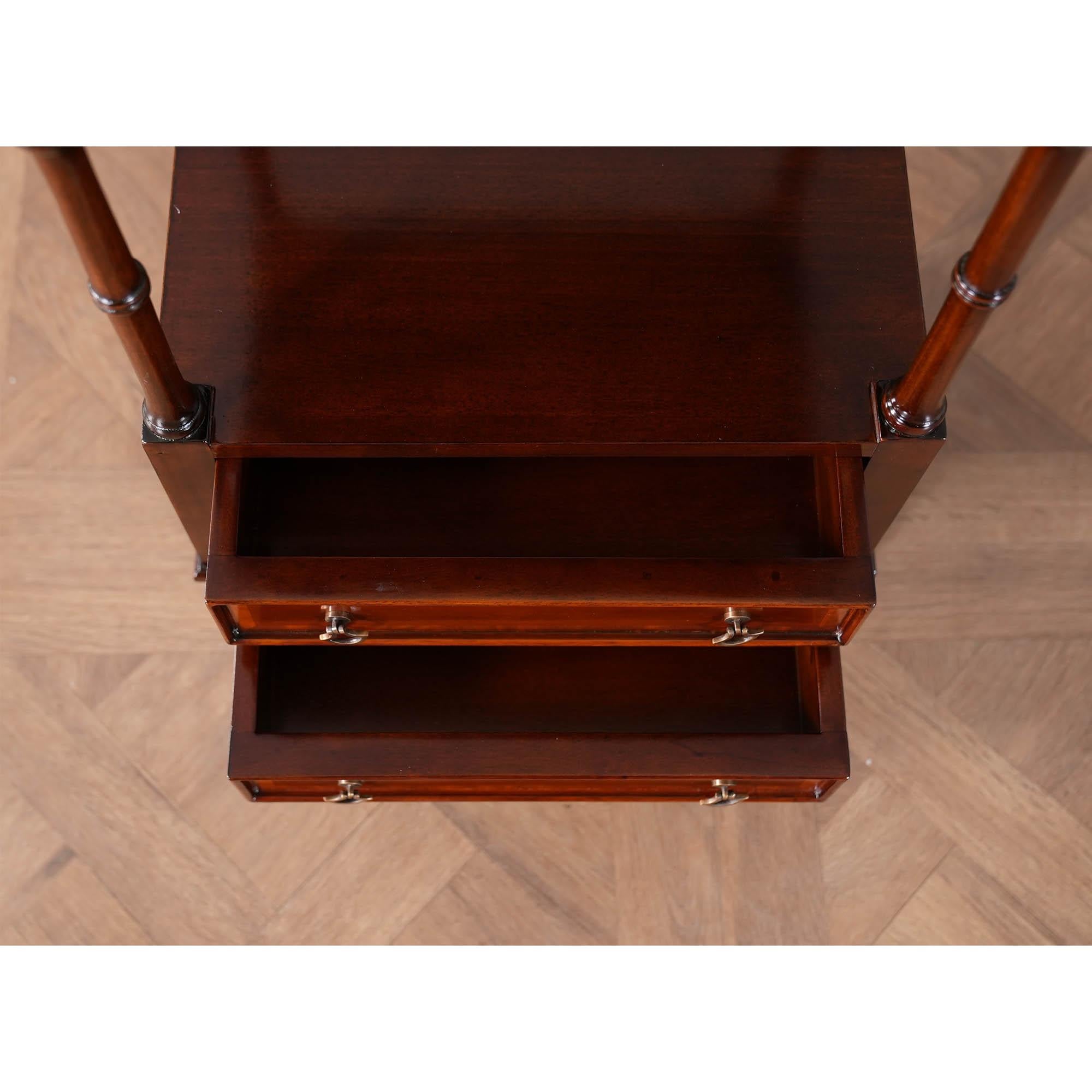 NSI132 Two Drawer End Table For Sale 5