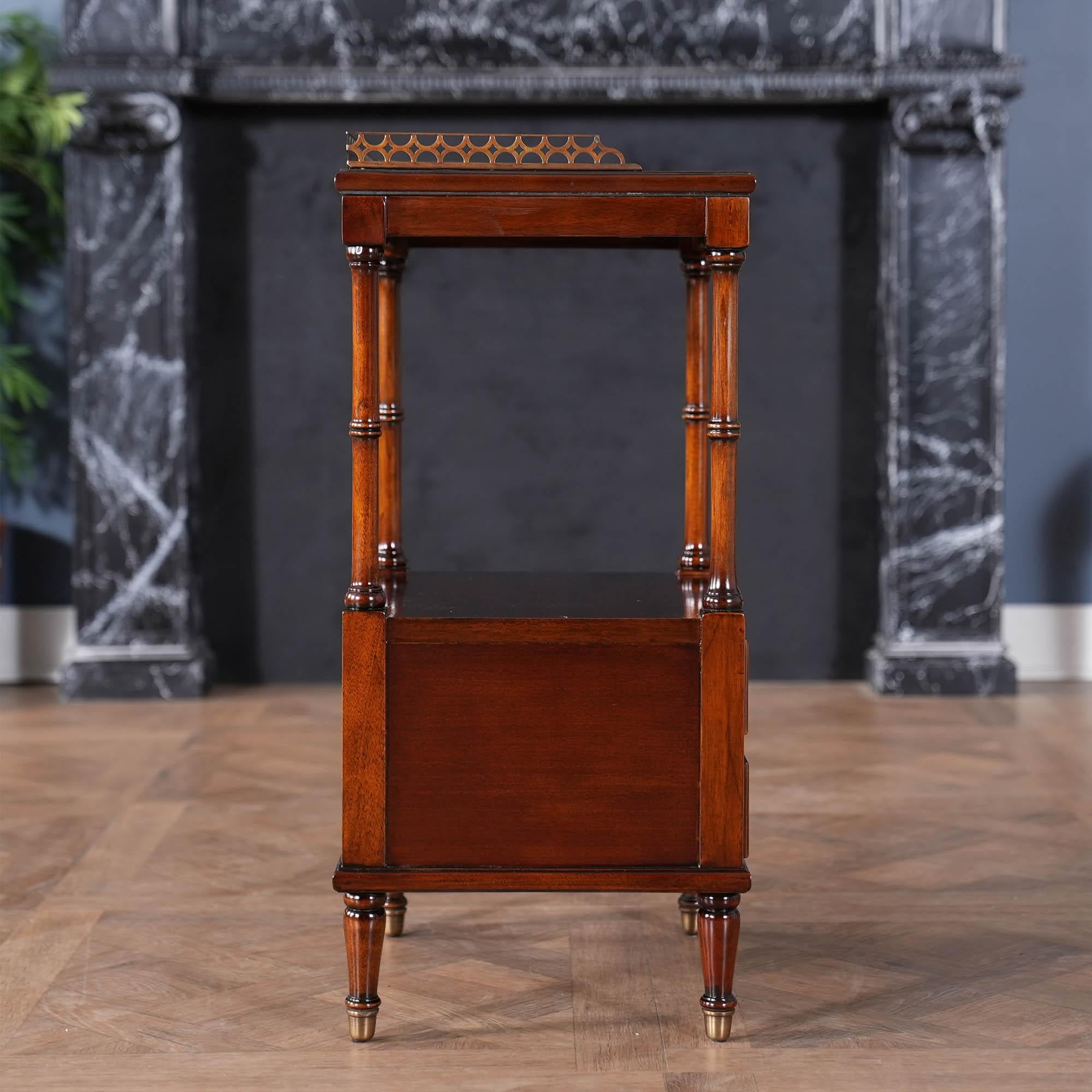 NSI132 Two Drawer End Table For Sale 2