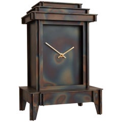 NSNG One More Time Clock heated corten