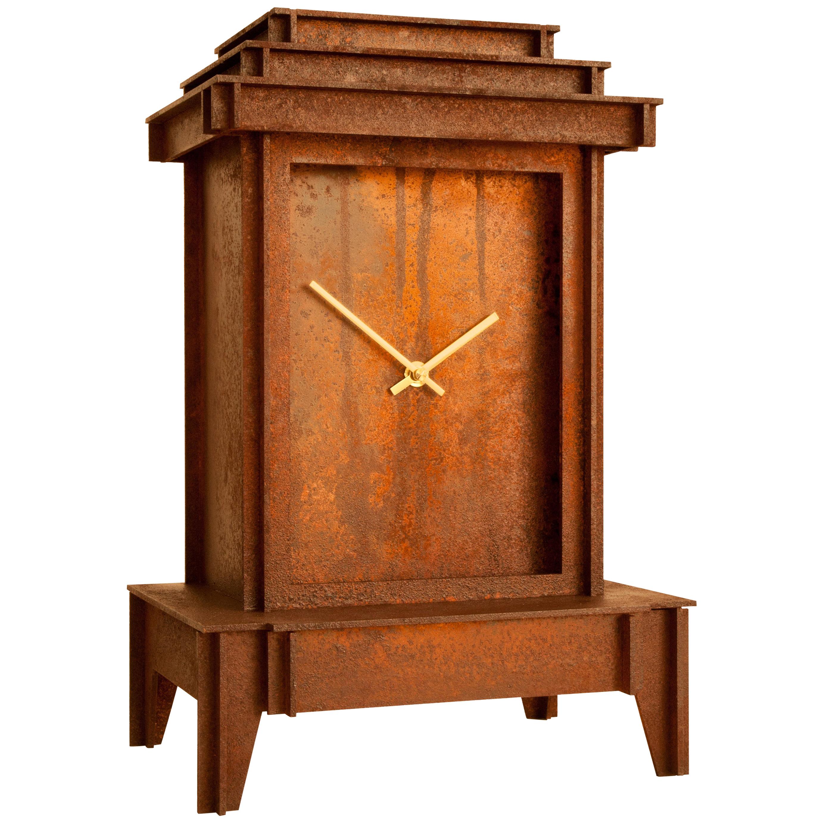 NSNG One More Time Clock Rusted Corten For Sale