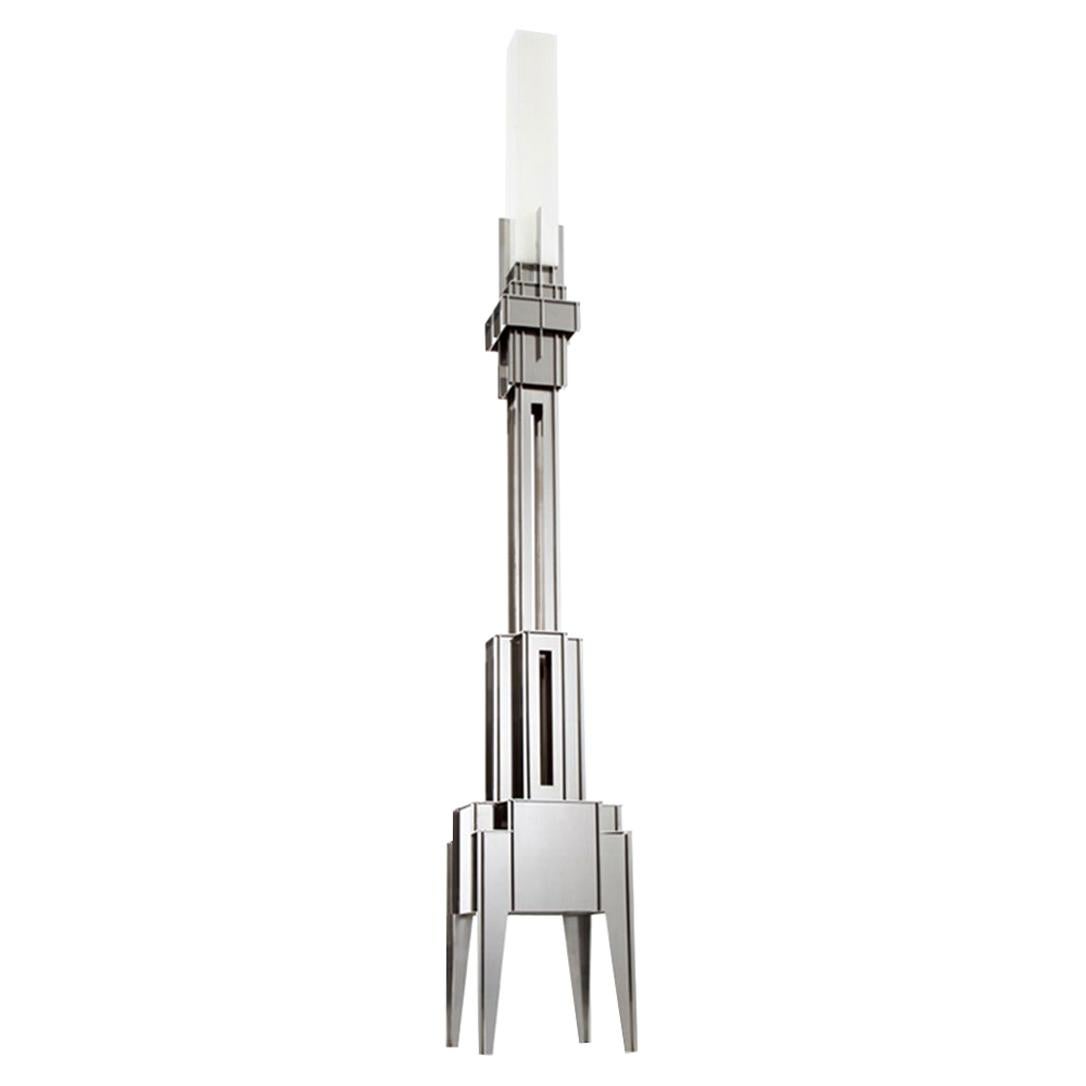 NSNG Stainless Steel Candleholder Extra Large For Sale