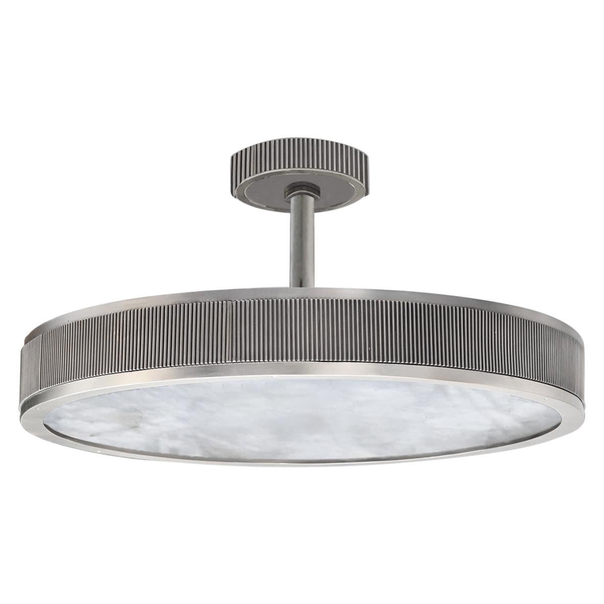 Contemporary Rock Crystal Quartz Flush Mount at 1stDibs