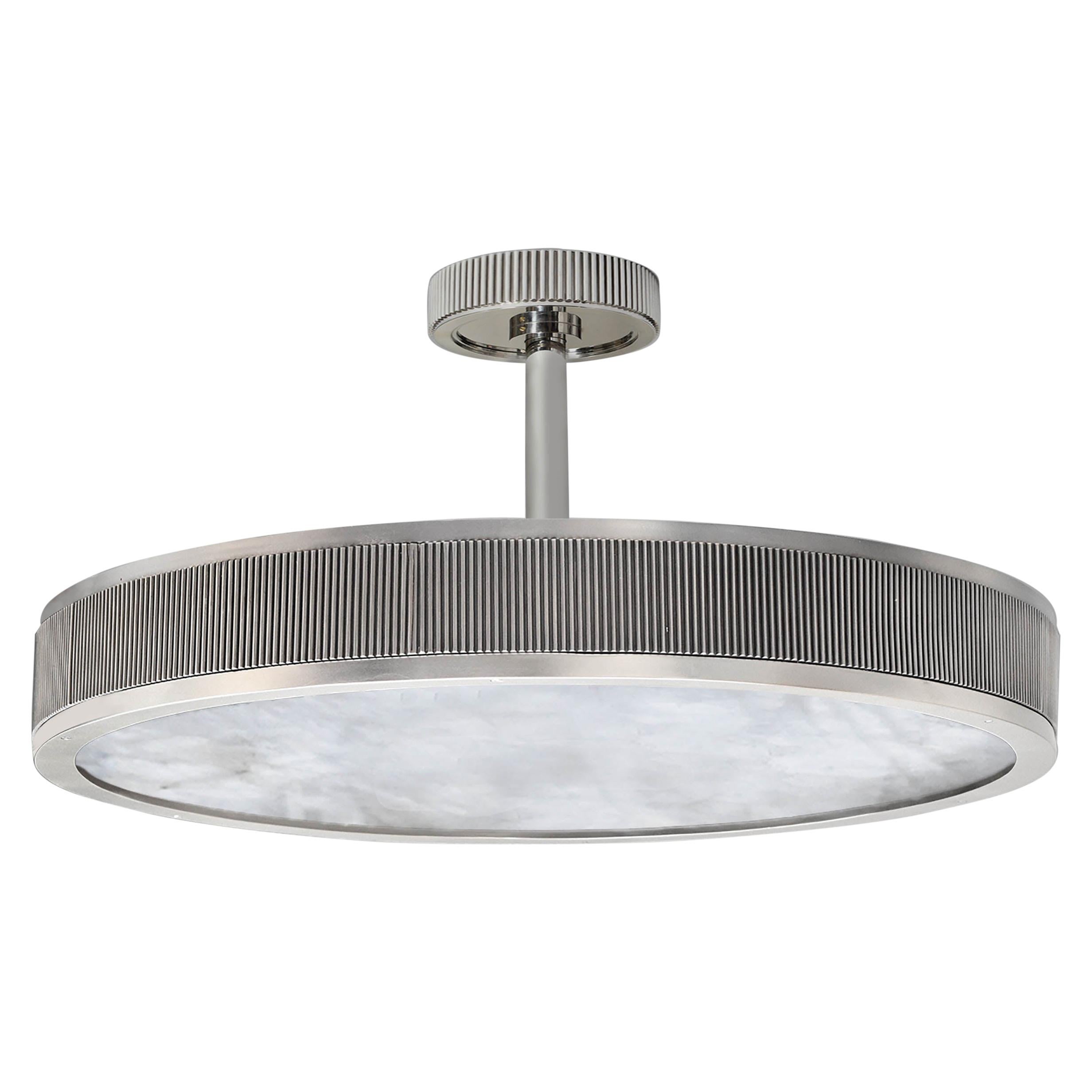 NSR28  Rock Crystal Semi Flush Mount by Phoenix