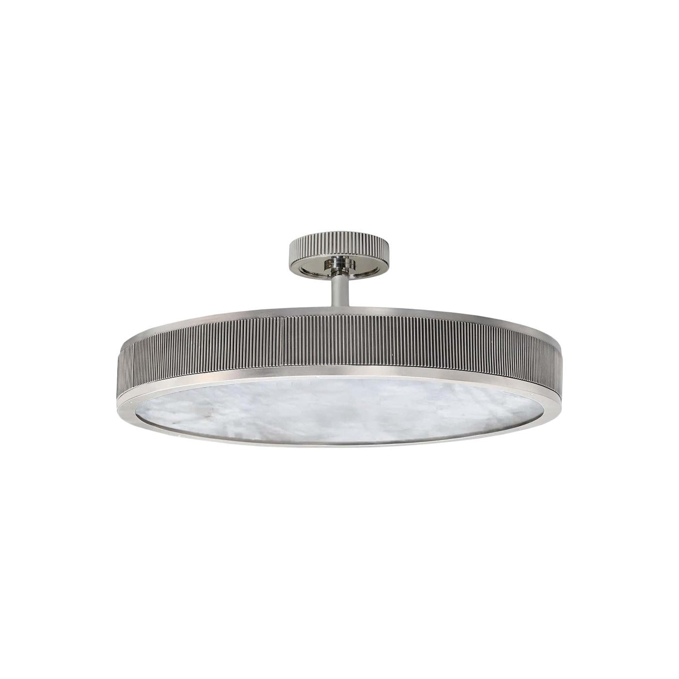 NSR18 Rock Crystal Semi Flush Mount by Phoenix For Sale 1