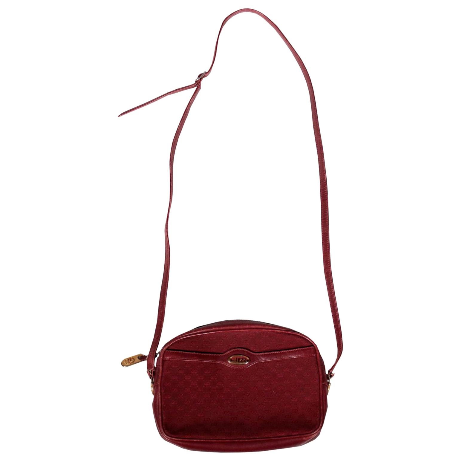 burgundy gucci purse