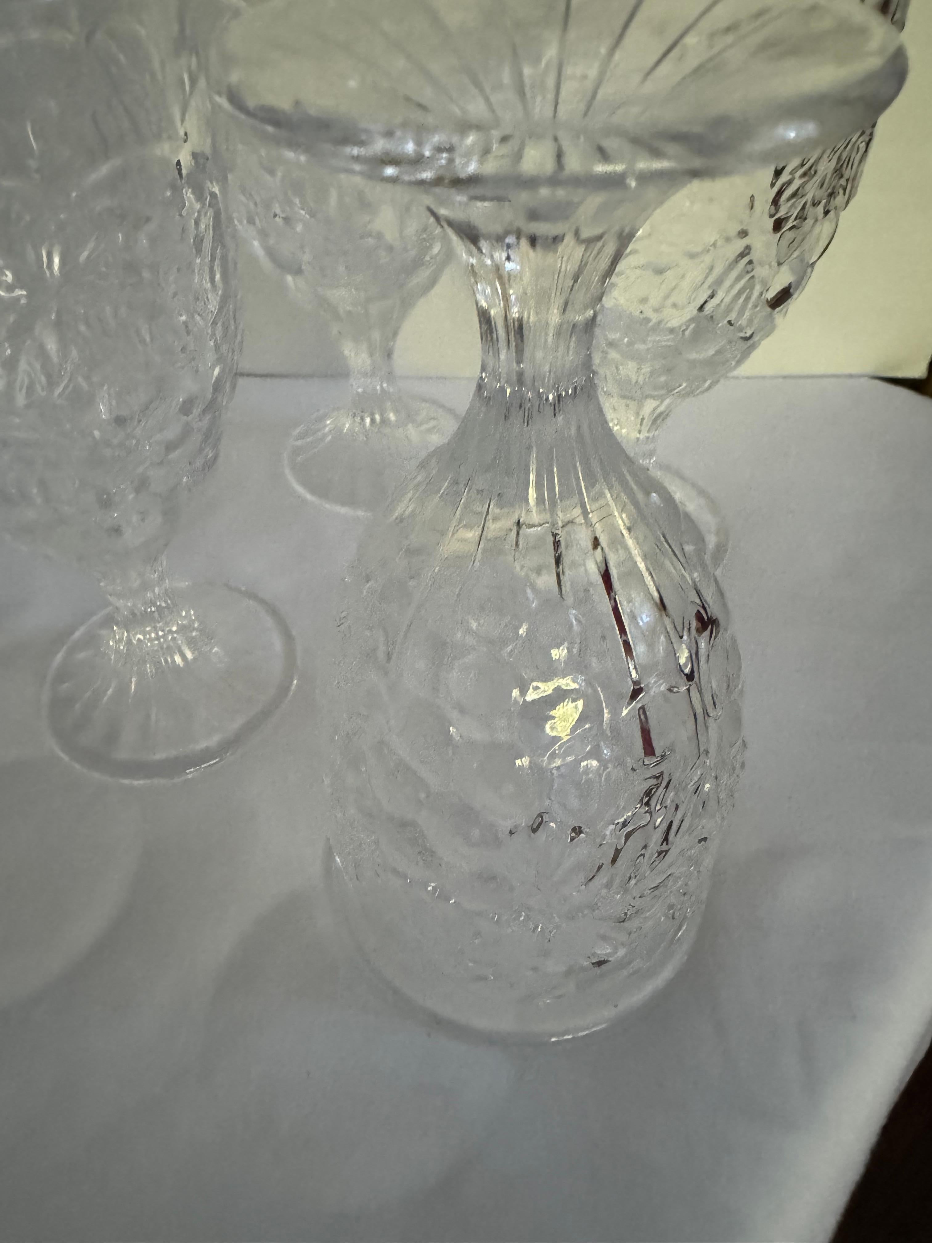 Bicchieri da tè e da vino Noritake Clear Arbor d'epoca - Bicchieri di cristallo in vendita 5