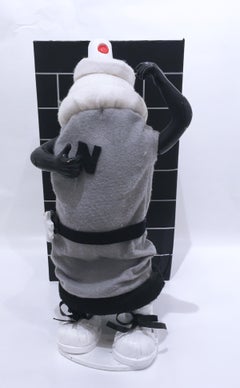 Can Man (Make Graffiti Fun Again), bote de spray animatrónico bailarín, negro y gris