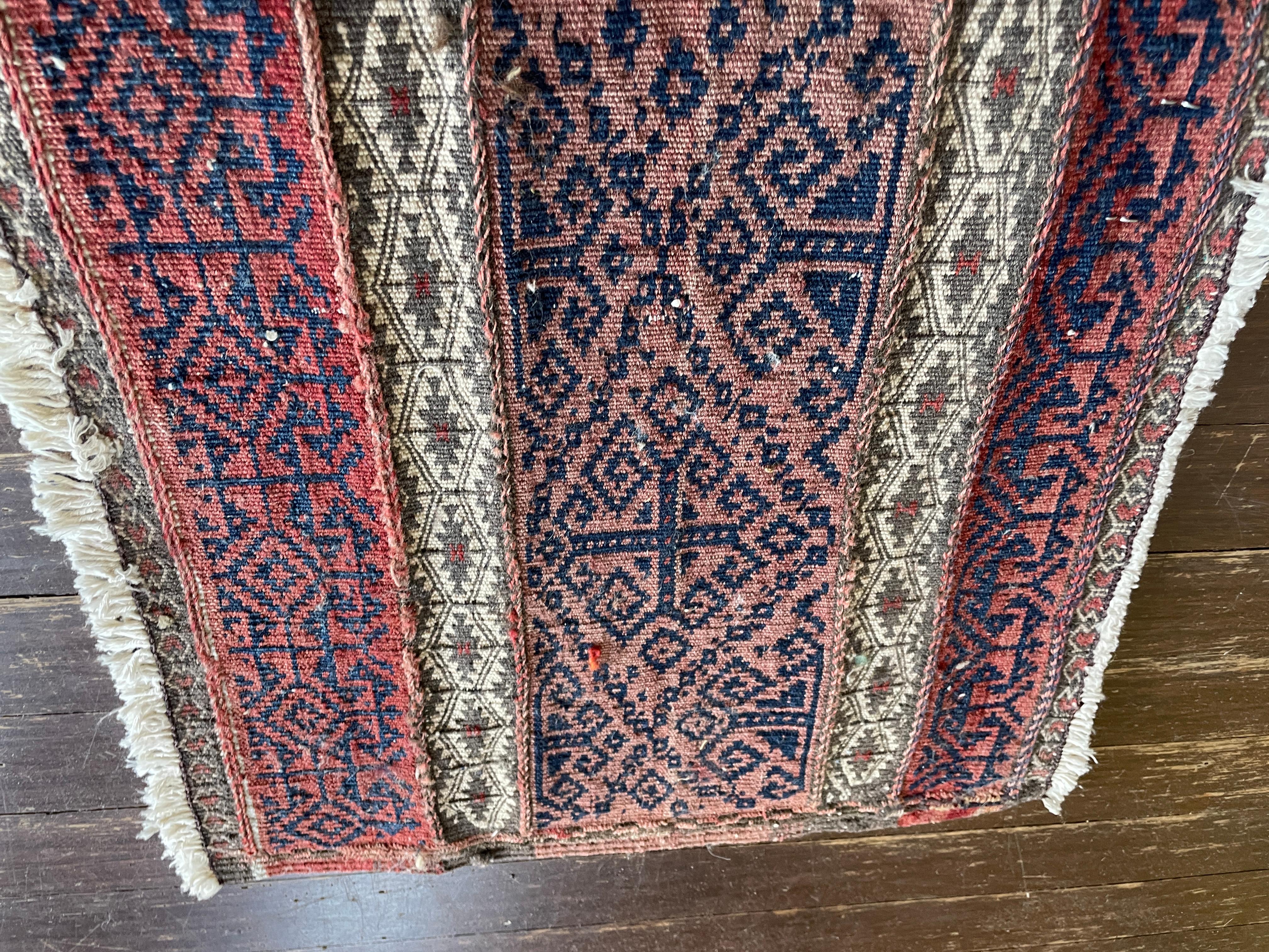 Antiker Aserbaidschanischer Teppich/Tasche Soumak-Kelim (Handgewebt) im Angebot