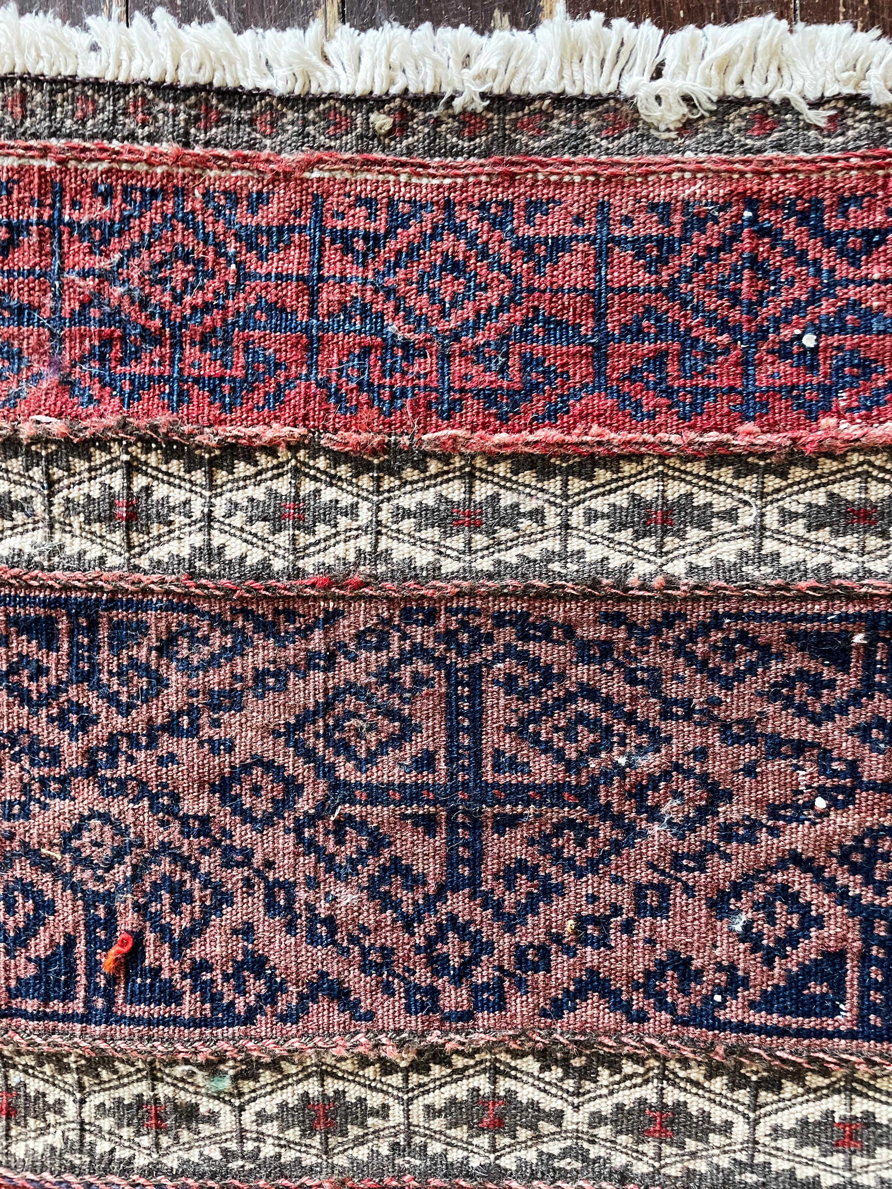Antiker Aserbaidschanischer Teppich/Tasche Soumak-Kelim (20. Jahrhundert) im Angebot