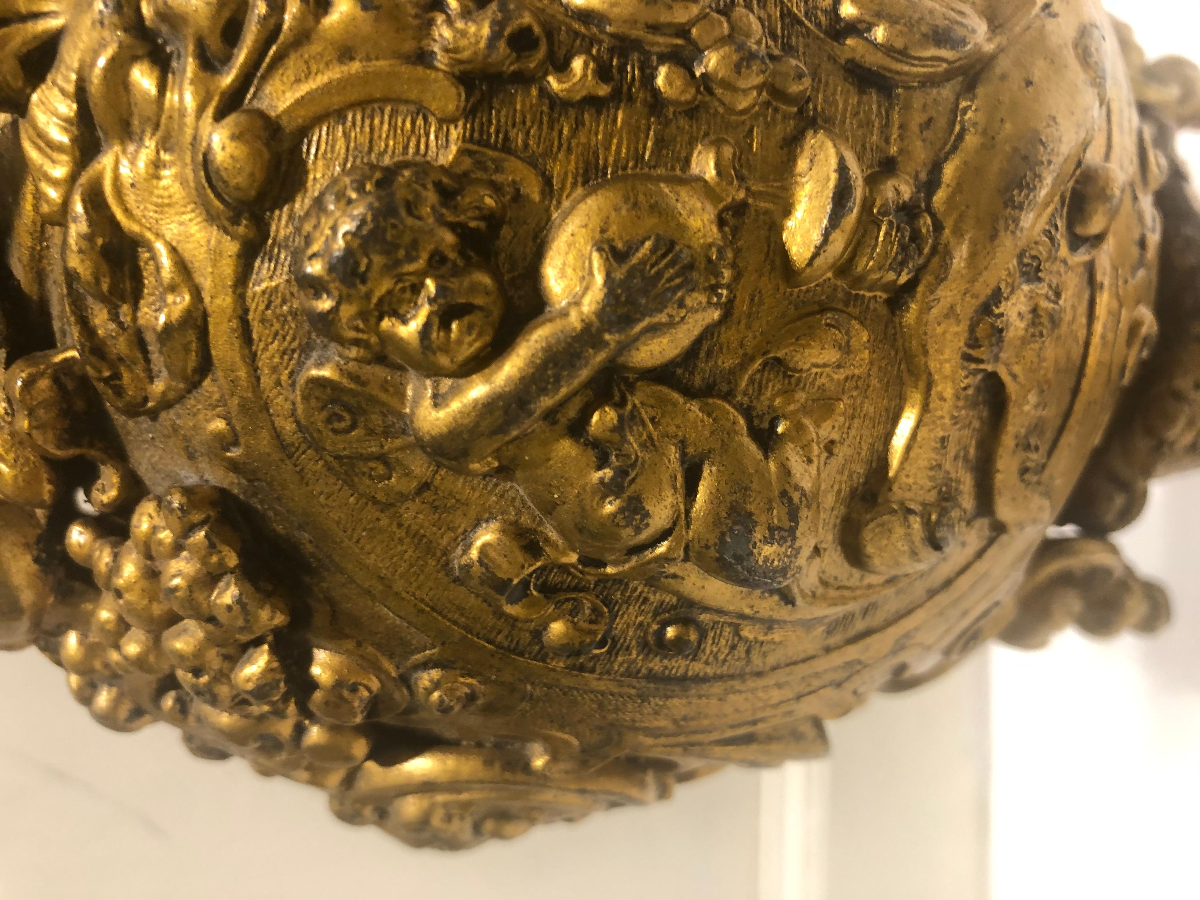 19th Century Antique Napoleon III Period Bronze Ewer For Sale