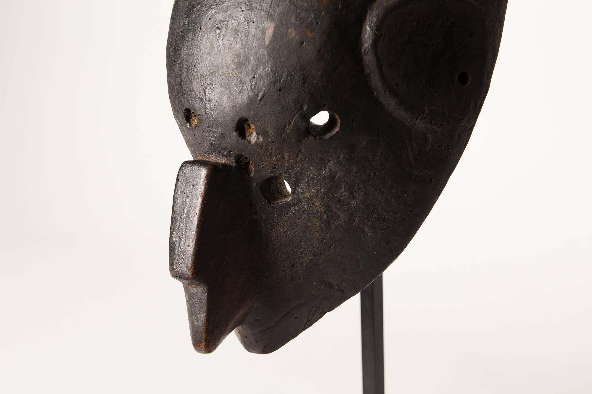 Hand-Carved N'tomo Society Mask, Bamana People, Mali, 20th Century