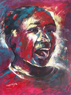 Peinture, acrylique sur toile, bonheur