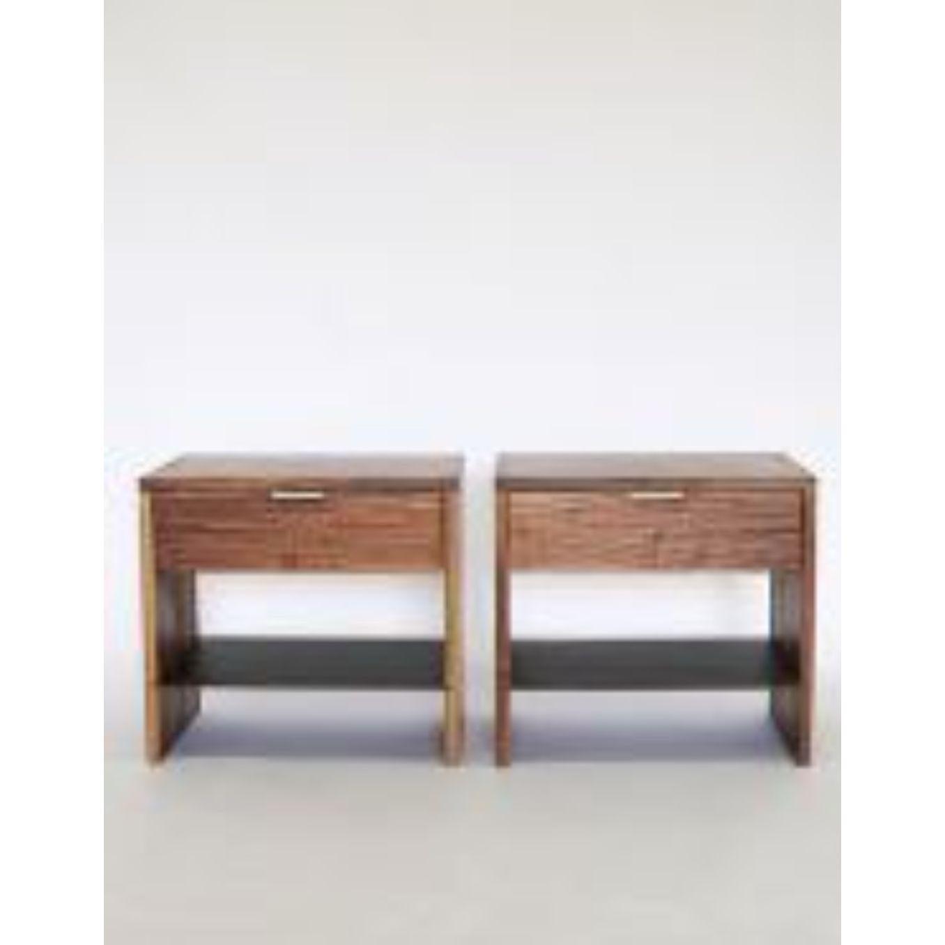 Hand-Crafted NTW Side Table by Swell Studio For Sale