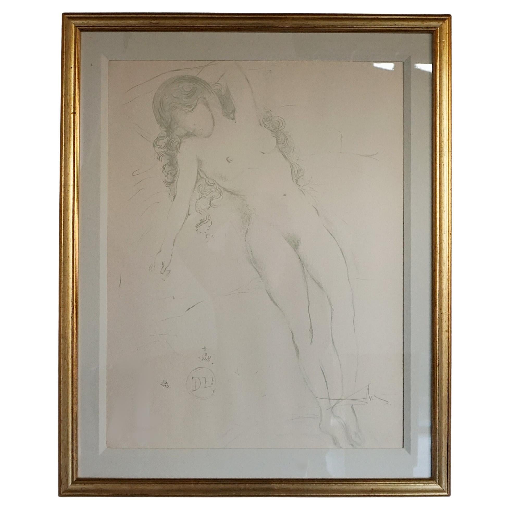 Nu bras leve" Atribuido a Salvador Dalí en venta
