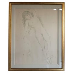 Nu bras leve" Attribué à Salvador Dalí