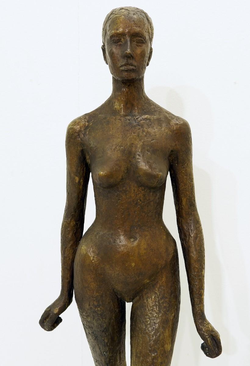 Mid-20th Century 'Nu D'Anael' André Del Debbio Wax Bronze Casting, Valsuani Foundry, circa 1946