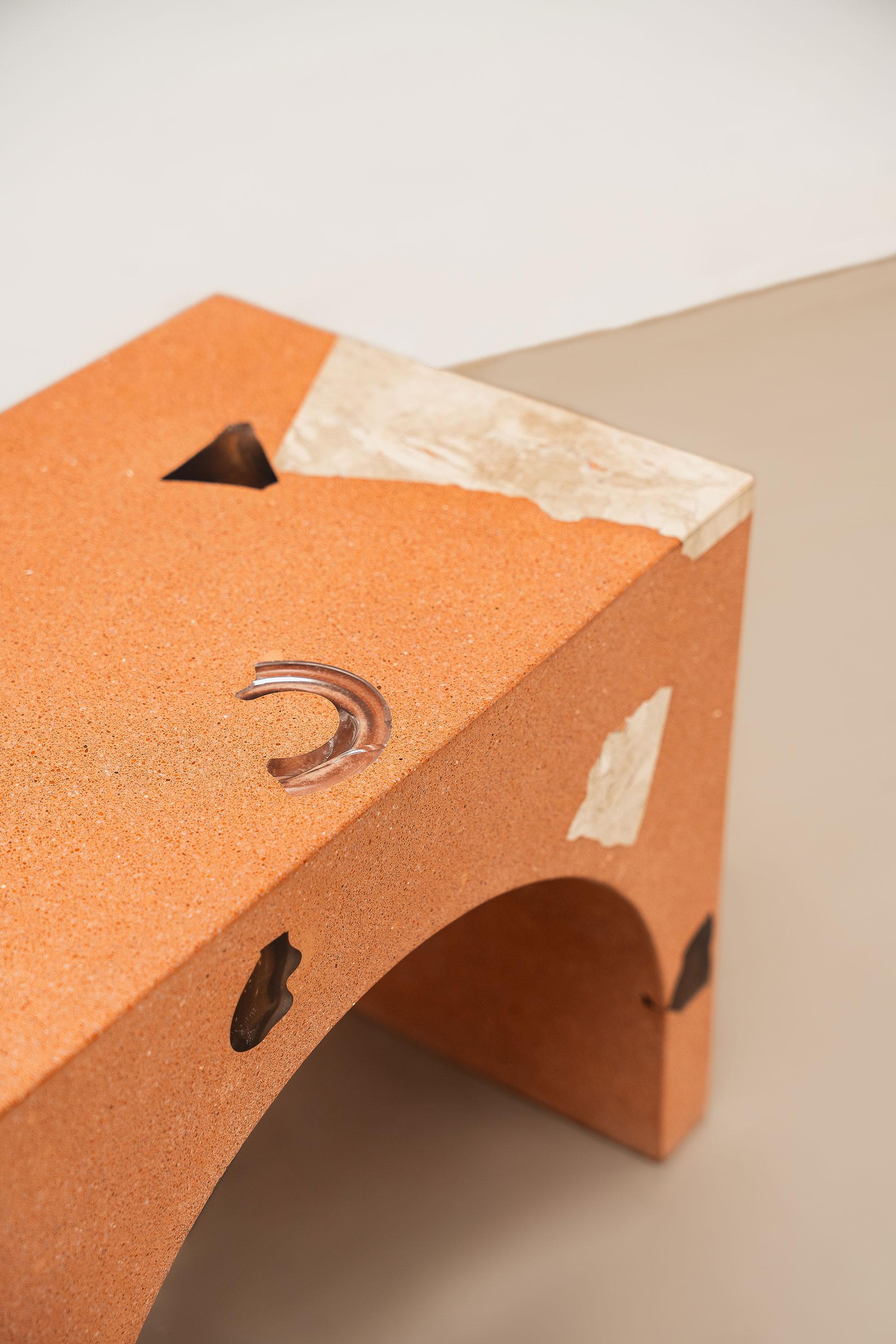 Hand-Crafted NU Stool For Sale