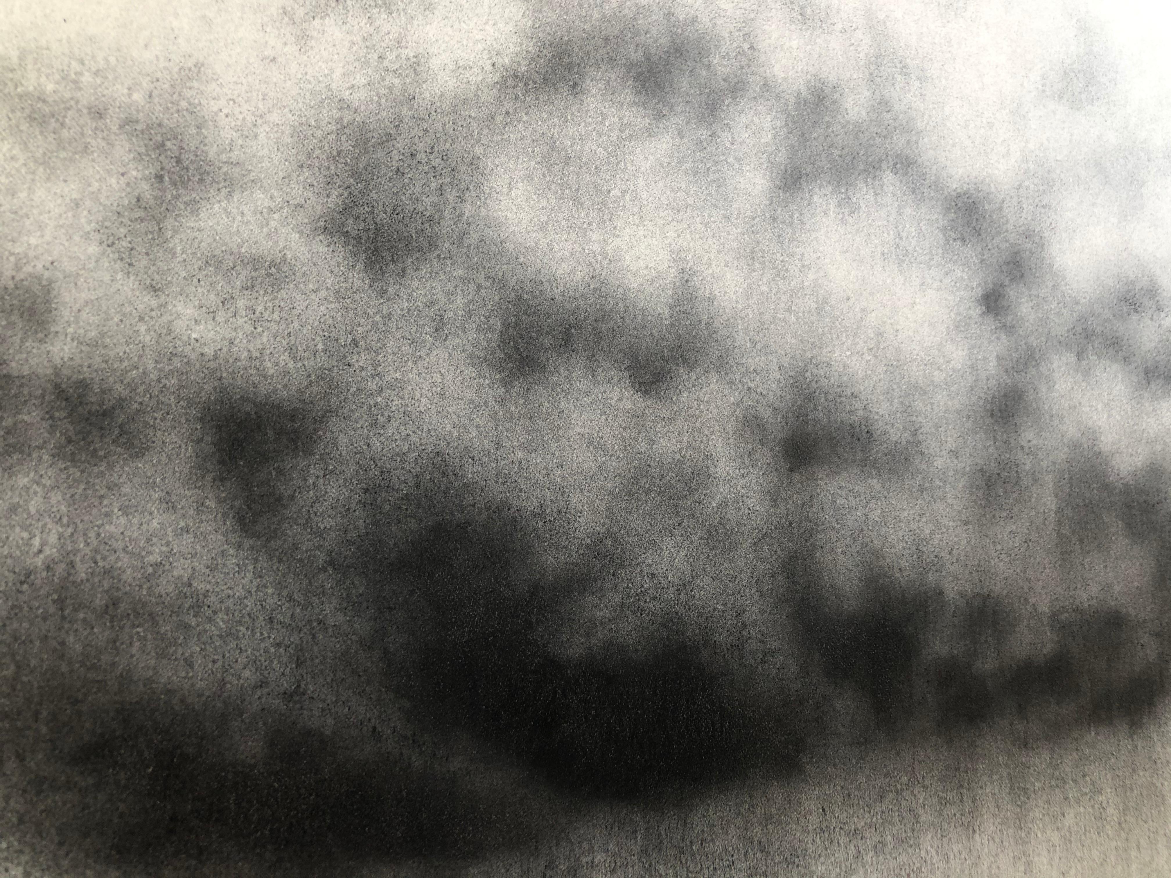 Beaux Arts Nuage, Cloud, Charcoal on Paper, Contemporary Drawing, Clio Szeto
