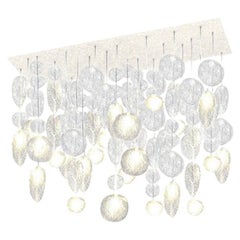 Nuage Custom 24 Lights Pendant with Transparent glasses by Concept Verre
