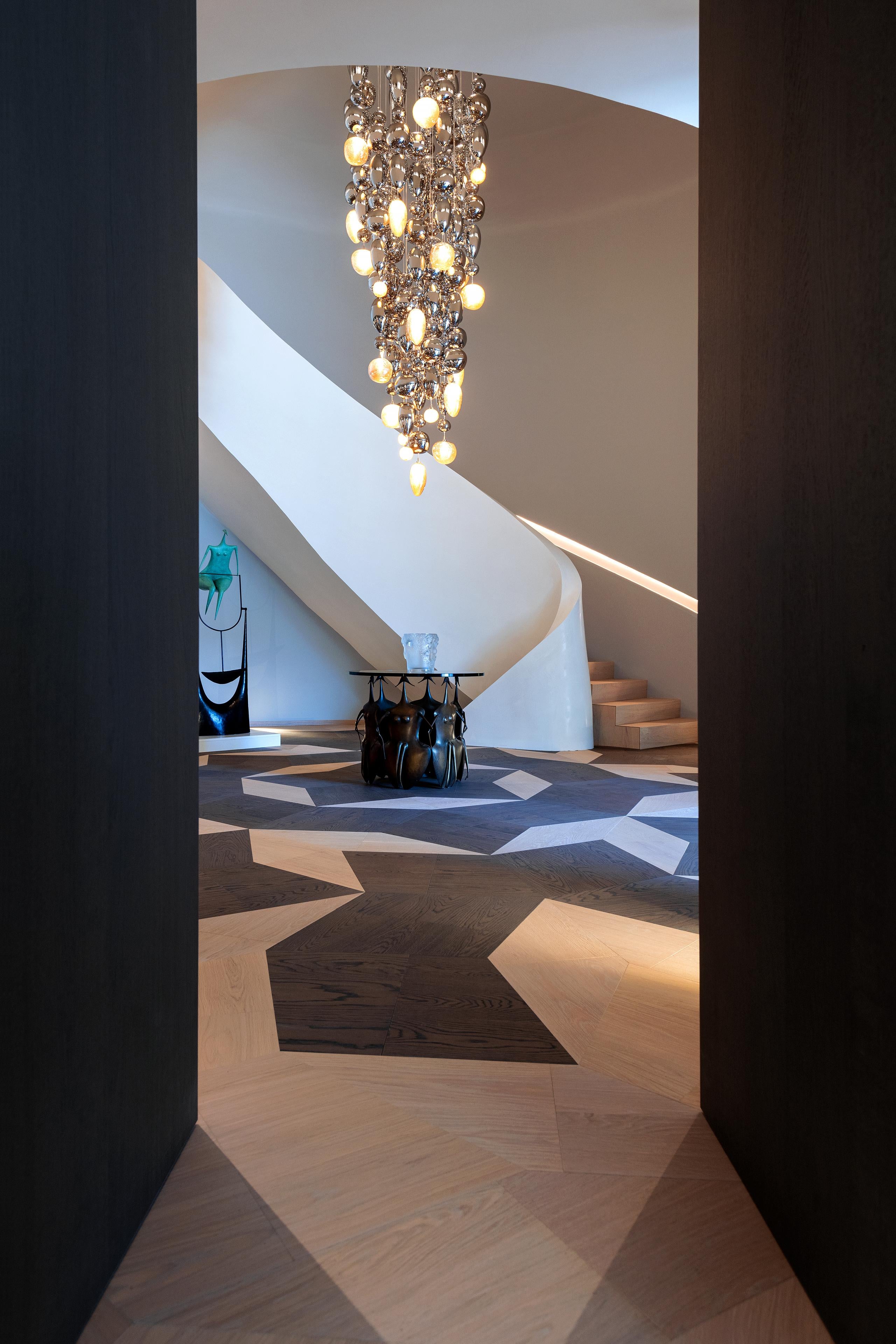 Nuage Mouth-Blown Glass Pendant Light en venta 1